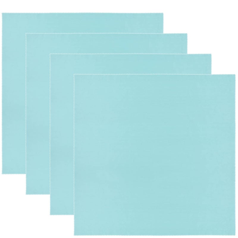 Wisdompro Extra Large 4-Pack Microfiber Cleaning Cloth For Laptop, LCD TV, Computer Screen, Monitor, Tablet, Camera Lens, Glass, Lenses, Phone, iPhone, iPad, other Delicate Surface - Mint (16x16 Inch) - Image 1